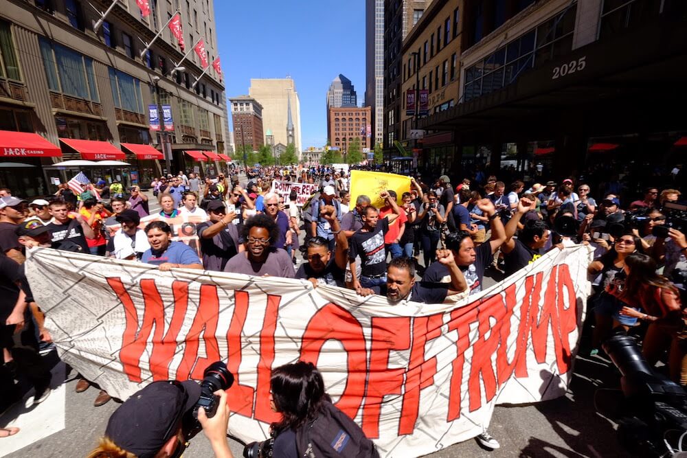 Updates from #WallOffTrump Protest at the RNC