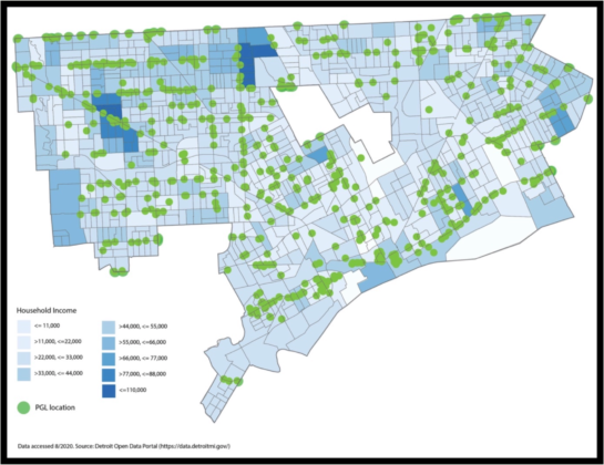 Project Green Light locations in Detroit